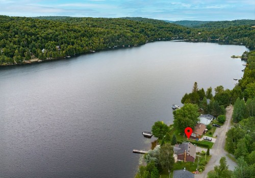Photo aérienne - 4320 Rue Laval, Chertsey, QC - Outdoor With Body Of Water With View