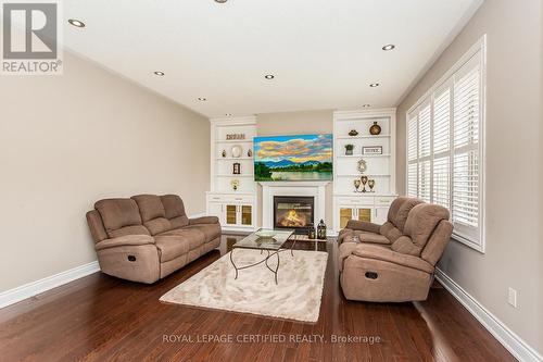 3226 Paul Henderson Drive, Mississauga, ON - Indoor Photo Showing Living Room With Fireplace