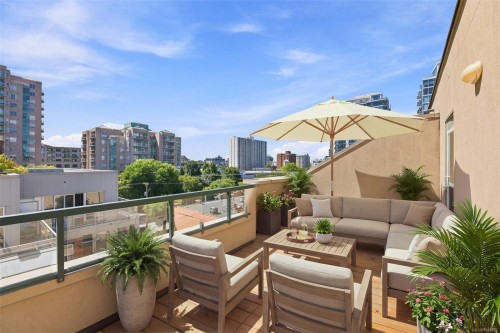 #403-1015 Johnson St, Victoria, BC - Outdoor With Deck Patio Veranda