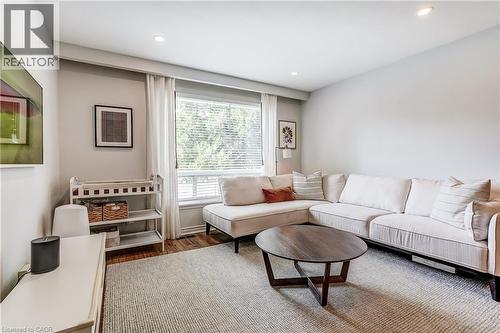 Recessed lighting illuminates the space - 2488 Brookhurst Road, Mississauga, ON - Indoor Photo Showing Living Room