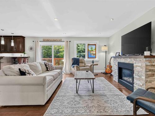 43 Juniper Way, Hubley, NS - Indoor Photo Showing Living Room With Fireplace