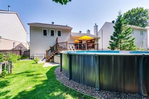 Face arrière - 19 Rue Des Perdrix, Gatineau (Hull), QC - Outdoor With Above Ground Pool With Exterior
