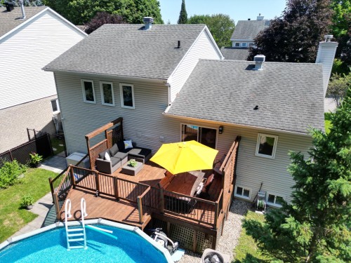 Balcon - 19 Rue Des Perdrix, Gatineau (Hull), QC - Outdoor With In Ground Pool With Deck Patio Veranda With Exterior