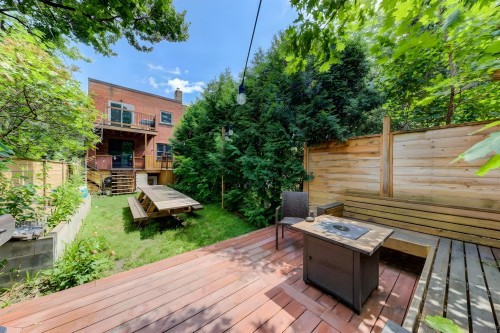 Cour - 4644A Av. Royal, Montréal (Côte-Des-Neiges/Notre-Dame-De-Grâce), QC - Outdoor With Deck Patio Veranda
