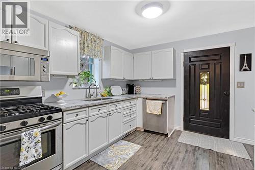 67 Queen Street W, Cambridge, ON - Indoor Photo Showing Kitchen With Double Sink