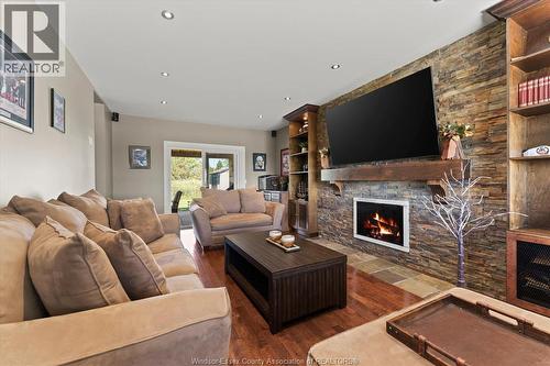 561 County Rd 2, Lakeshore, ON - Indoor Photo Showing Living Room With Fireplace
