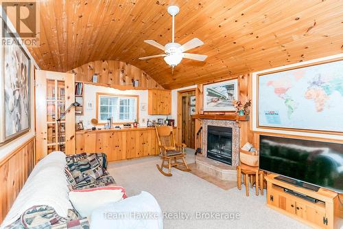 20 Scott Lane, Tiny, ON - Indoor With Fireplace