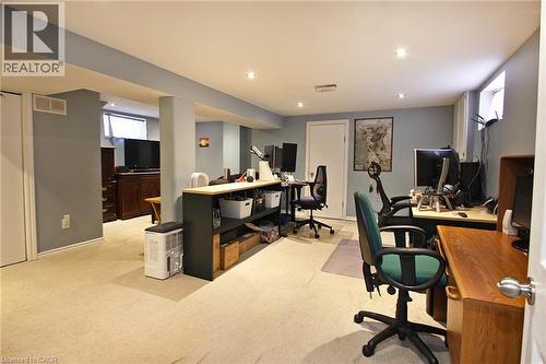 Recroom - 7 Lampton Place, Hamilton, ON - Indoor Photo Showing Office