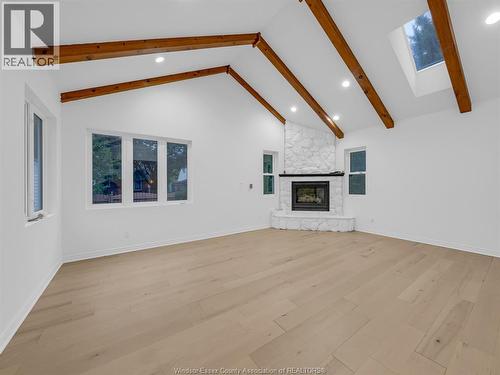 2584 Chilver, Windsor, ON - Indoor With Fireplace