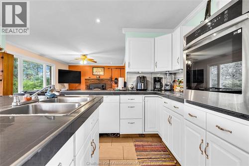 9745 Eberts Line, Chatham-Kent, ON - Indoor Photo Showing Kitchen With Double Sink