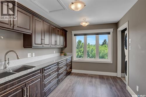 507 Tatanka Drive, Buffalo Pound Lake, SK - Indoor Photo Showing Kitchen With Double Sink