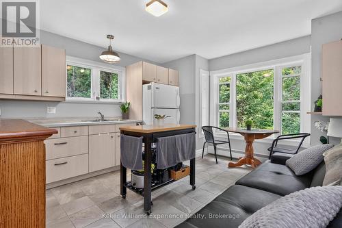 3744 Flos 4 Road W, Springwater, ON - Indoor Photo Showing Kitchen With Double Sink
