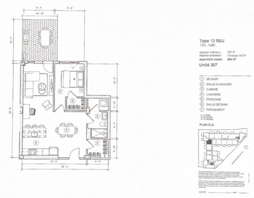 Floor Plan - 307-4599 Av. Clanranald, Montréal (Côte-Des-Neiges/Notre-Dame-De-Grâce), QC - Other