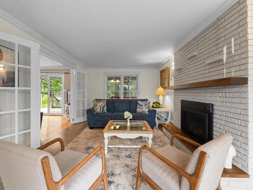 53 Parkside Drive, Charlottetown, PE - Indoor Photo Showing Living Room With Fireplace