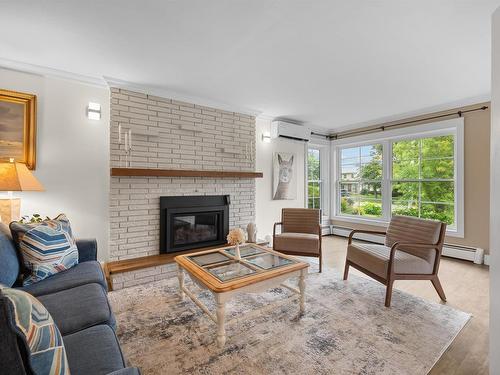 53 Parkside Drive, Charlottetown, PE - Indoor Photo Showing Living Room With Fireplace