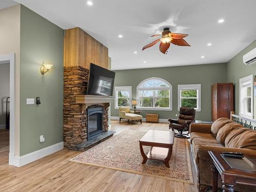 53 Parkside Drive, Charlottetown, PE - Indoor Photo Showing Living Room With Fireplace