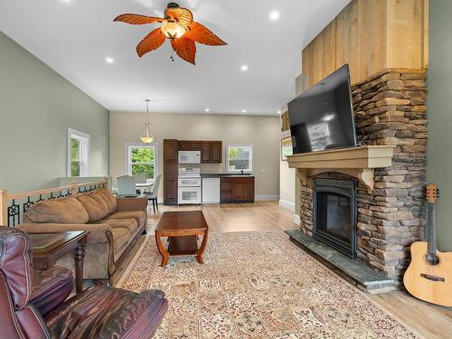 53 Parkside Drive, Charlottetown, PE - Indoor Photo Showing Living Room With Fireplace