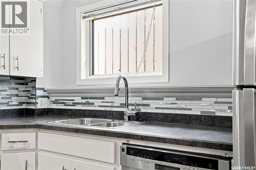 205 Imperial Street, Saskatoon, SK - Indoor Photo Showing Kitchen With Double Sink