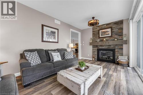 40 Third Line Road, Centre Wellington, ON - Indoor Photo Showing Living Room With Fireplace