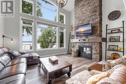 40 Third Line Road, Centre Wellington, ON - Indoor Photo Showing Living Room With Fireplace