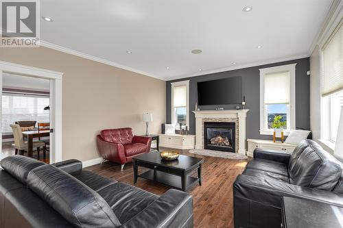 15 Flora Drive, Torbay, NL - Indoor Photo Showing Living Room With Fireplace