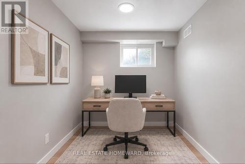Virtual Possibility for 3rd Lower Level Bedroom - 413 O'Connor Drive, Toronto, ON - Indoor Photo Showing Office