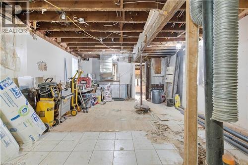 19 Grove Street, Hamilton, ON - Indoor Photo Showing Basement