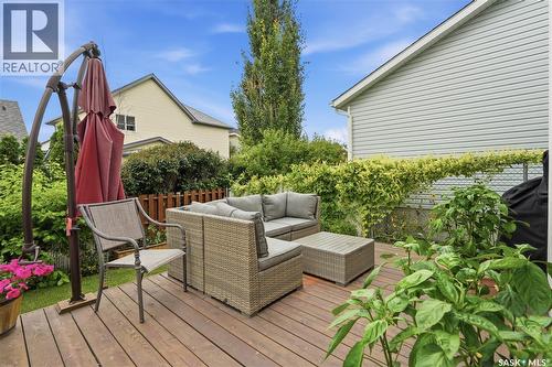 1030 Orchid Way N, Regina, SK - Outdoor With Deck Patio Veranda With Exterior
