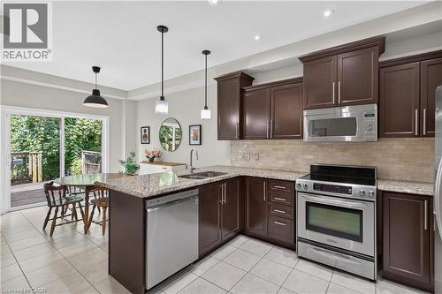 82 Maplevale Drive, Ancaster, ON - Indoor Photo Showing Kitchen With Double Sink