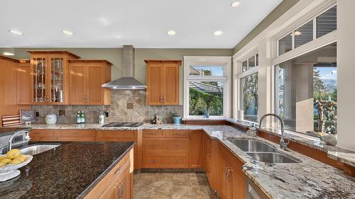 4780 Westridge Drive, Kelowna, BC - Indoor Photo Showing Kitchen With Double Sink