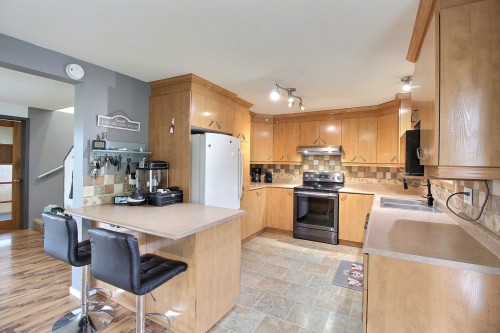Kitchen - 527 Ch. Harricana, Val-D'Or, QC - Indoor Photo Showing Kitchen With Double Sink