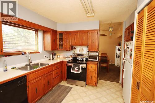 506 Garrish Place, Estevan, SK - Indoor Photo Showing Kitchen With Double Sink