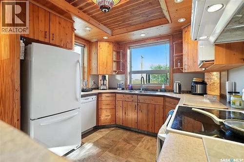 224 Bird Street, Loreburn, SK - Indoor Photo Showing Kitchen With Double Sink