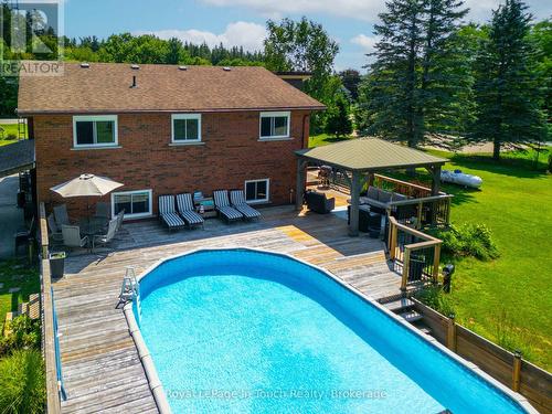 80 12 Concession E, Tiny, ON - Outdoor With Above Ground Pool