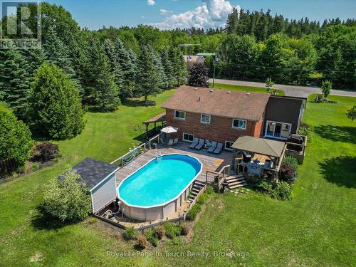 80 12 Concession E, Tiny, ON - Outdoor With Above Ground Pool