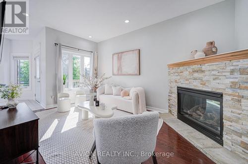 83 Stonebridge Boulevard, Toronto, ON - Indoor Photo Showing Living Room With Fireplace
