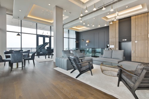 Salon - 205-700 Rue Des Éclaircies, Brossard, QC - Indoor