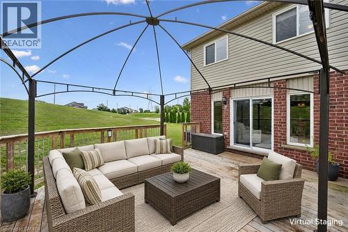 (Virtually Staged) - 308 Parkvale Drive, Kitchener, ON - Outdoor With Deck Patio Veranda With Exterior
