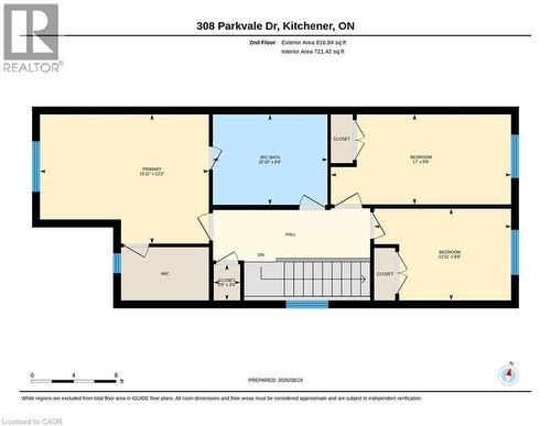 Floor plan - Second - 308 Parkvale Drive, Kitchener, ON - Other
