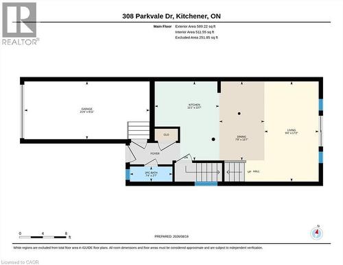 Floor plan - Main - 308 Parkvale Drive, Kitchener, ON - Other