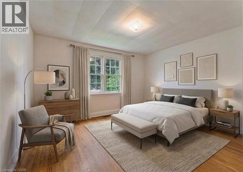 Virtually Staged Bedroom - 321 Highland Park, Cambridge, ON 