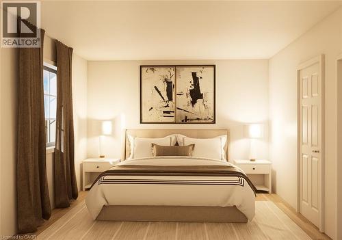 Designer rendering Bedroom 1 - 321 Highland Park, Cambridge, ON 