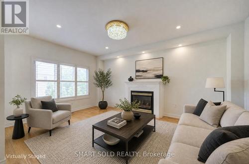 39 Schuster Lane, Vaughan, ON - Indoor Photo Showing Living Room With Fireplace