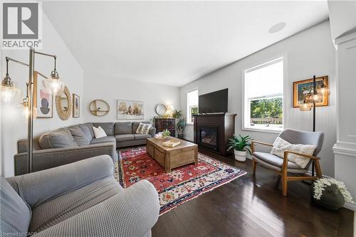 65 Amsterdam Crescent, Guelph, ON - Indoor Photo Showing Living Room With Fireplace