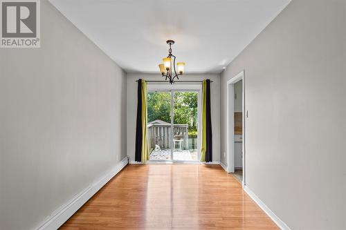 Dining room with patio doors to rear patio - 22 Holbrook Avenue, St. John'S, NL - Indoor Photo Showing Other Room