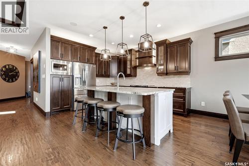 3902 Goldfinch Way, Regina, SK - Indoor Photo Showing Kitchen With Upgraded Kitchen