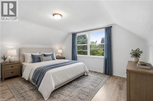 Virtually Staged Photo - 87 Radford Street, Hamilton, ON - Indoor Photo Showing Bedroom