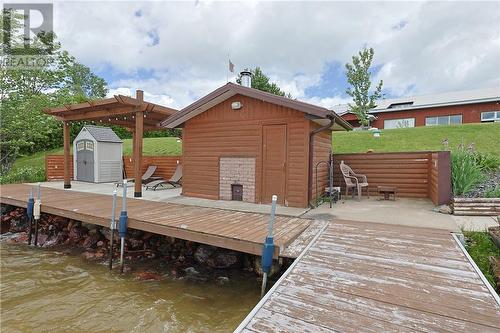 42 Elk'S Club Road, Onaping, ON - Outdoor With Deck Patio Veranda With Exterior