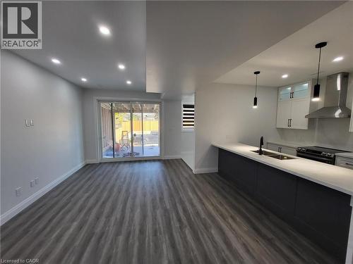 Unit 2 (upper level at rear, typical finish - 169 Fifth Avenue, Kitchener, ON - Indoor Photo Showing Kitchen With Double Sink With Upgraded Kitchen