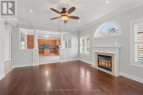 38 Eiffel Boulevard, Brampton, ON - Indoor Photo Showing Living Room With Fireplace